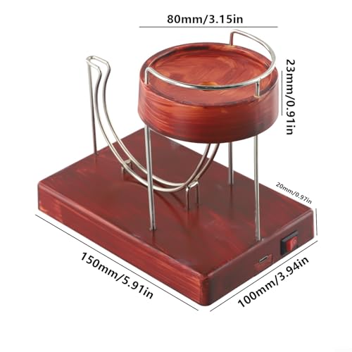 Kinetic-Art Perpetual-Motion Machine, Physical Balance Kinetic-Energy Model, Non-Stop Rolling Ball Toys, Science Art Motion Machine Sculpture Office Home Table Decor(Wine Red)