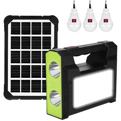 Solar Generator with Solar Panels,13000mAh Portable Power Station,Solar Powered Generator for Camping,Portable Generator with LED Flashlight for Home Use,Outdoors,Hunting,Emergency Cover