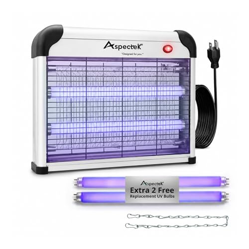 ASPECTEK Electric Bug Zapper, 20W UV Bulbs, Fly, Mosquito, Gnat and Moth Control, Indoor and Covered...