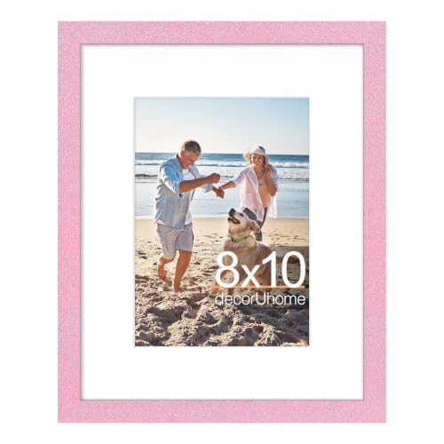 decorUhome 8x10 Picture Frame Fits 5x7 Photos with Mat