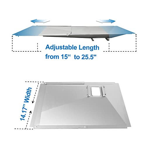 Uniflasy 33901 Grease Tray With Catch Pan And Foil Liner Universal Fits Nexgrill, Dynaglo, Cuisinart, Charbroil, Kenmore,Bhg,Master,Expert Gas Grill,Drip Tray Pan For 2/3/4 Burner Grill 10Pcs Aluminum Liner thumb #1