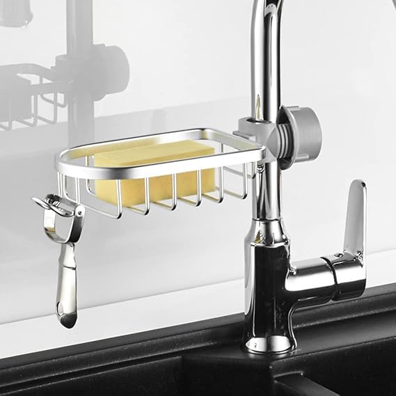 See full amazon price history chart for LEVGRY Faucet Storage Rack, Sponge Holder Over Faucet, Adjustable Hanging Sponge Holder for Kitchen Sink, Hanging Drain Basket Holder Organizer Bathroom Accessory, Soap Holder for Sink Tap (Silver) LEVGRY Faucet Storage Rack, Sponge Holder Over Faucet, Adjustable Hanging Sponge Holder for Kitchen Sink, Hanging Drain Basket Holder Organizer Bathroom Accessory, Soap Holder for Sink Tap (Silver) (B0DHD5QSGG) Amazon Price History, Amazon Price Tracker