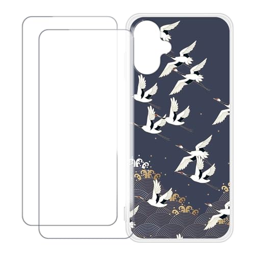 UOGNADGD Samsung Galaxy A25 5G Japan SC-53F SM-A253 �Ƃ̌݊������� �J�X�^���J���t���P�[�X�{�����K���X�ی�t�B����2���t�� ? �Ռ��z�������h�~ (����)