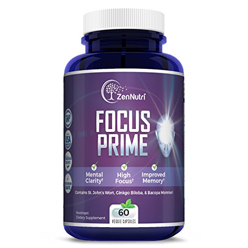 Focus, Memory, Clarity & Mood Support Brain Booster Supplement - Concentration Enhancer