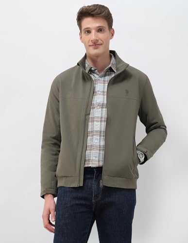 Image of U.S.Polo Association Men's Regular Fit Solid Casual Jacket