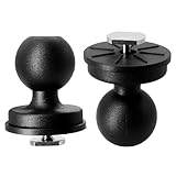 WINDFRD 2個 1インチ トラックボールマウントベース Tボルトアタッチメント付き カヤック/ボートトラック用 RAM Arkon iBolt 1インチ/Bサイズボールダブルソケットアーム 魚群探知機/GPSマウント用