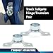 PIT66 Rear Tailgate Trunnion Hinge Set Compatible with Chevy GMC Truck Fleetside 1967-1972/Fit Chevy Blazer 1969-1972/Fit Chevy Jimmy 1970-1972