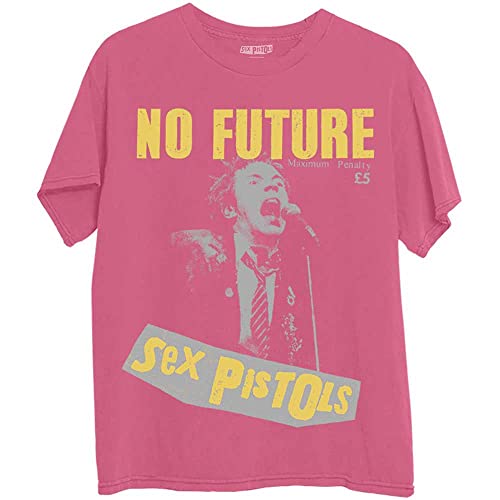 Rock Off The Sex Pistols No Future Officiel T-Shirt Hommes Unisexe - Les Beatles, Paul McCartney, John Lennon, RIngo Starr, George Harrison Rock Off The Sex Pistols No Future Officiel T-Shirt Hommes Unisexe