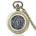 Spacmirrors Schwarz Classic The Elder Scrolls Skyrim Glas Cabochon Quarz Taschenuhr Vintage Männer Frauen Anhänger Halskette Uhren Geschenke