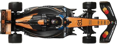 Image of Hot Wheels 1:64 Scale Premium Race Team MCLAREN - Driver 1 Die-Cast Formula 1 Collectible Toy Race Car with Real Riders Tires & Metal /Metal Body & Chassis