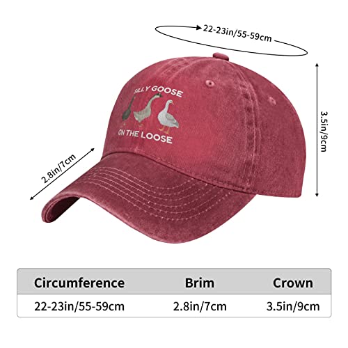 Image of Funny Silly Goose Hat Silly Goosee On The Loose Hat for Women Dad Hats Funny Hats