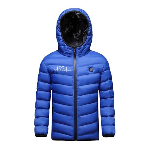 Child Heated Jacket Boys Girls Hood Jackets Waterproof Heated Coat 3 Temperature Levels Bodywarmer USB Electric Jacket 5