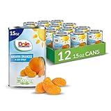 Dole Canned Fruit, Mandarin Oranges in Light Syrup, Gluten Free, Pantry Staples, 15 Oz, 12 Count, Packaging May Vay