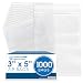 Spartan Industrial || 1000 Count - 3" X 5" - 2 Mil Clear Plastic Reclosable Zip Poly Bags with Resealable Lock Seal Zipper (More Sizes Available)