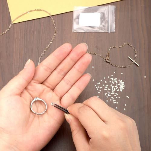Image of 3 Gram Silver-Plated Gold-Plated Alloy Solder for Jewelry Making, 1.5x1.5mm Low Temp Precut Silver-Plated Gold-Plated Alloy Chips for DIY Repair Soldering Welding Projects Supplies Accessories