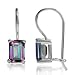 2.52ct. Mystic Fire Topaz 925 Sterling Silver Hook Closure Earrings