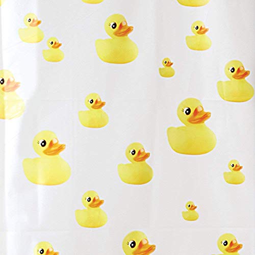 Buy iDesign PEVA Plastic Ducks Shower Curtain, PVCFree Waterproof