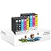 Tinnee 10Pack T1285 Cartuccia d'inchiostro (Non-Original), Sostituzione per Epson T1281 T1282 T1283 T1284 T1285, Compatibili per Epson SX235W SX130 SX125 SX420W SX425W SX430W SX435W SX440W SX45W