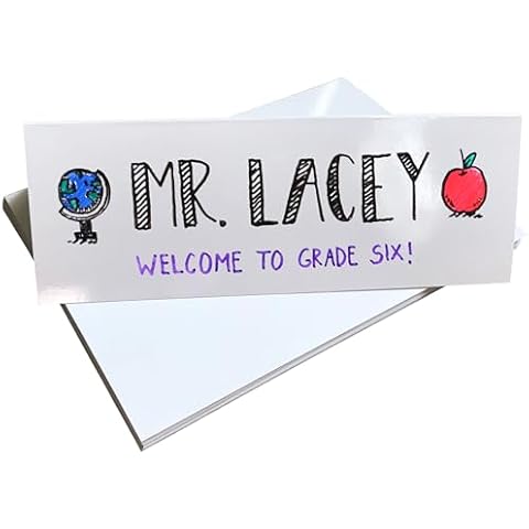 Reusable Dry Erase Name Tent Cards Cover