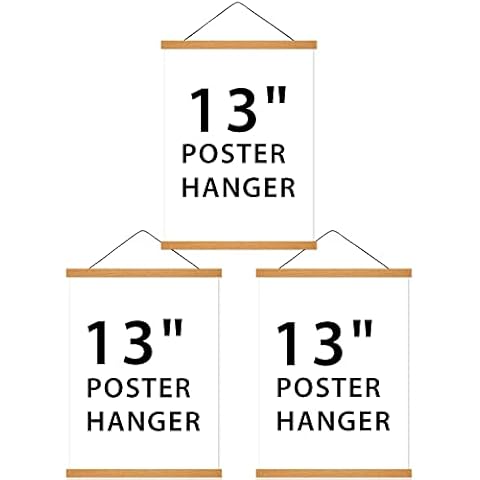 2 Pack 13 Inch Poster Hanger and 1 Pack 13 Inch Poster Hanger Cover