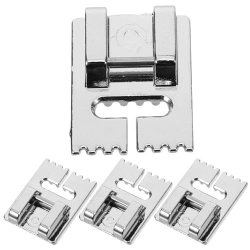 Set de 4 piezas de pies prensatelas resistentes para máquina de coser miniatura 1