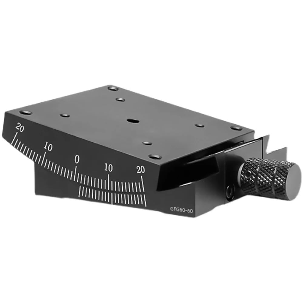 MYXJGNAIY X Axis XY Axis Manual Radian Angle Table, 60mm GFG60 GFWG60, Goniometer Table, Measurement Displacement Radian(GFG60-60)