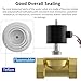 YAOJING 2W025-08 Brass Solenoid Valve - Industrial Solenoid Valves for Petrochemical, Power and Water Treatment