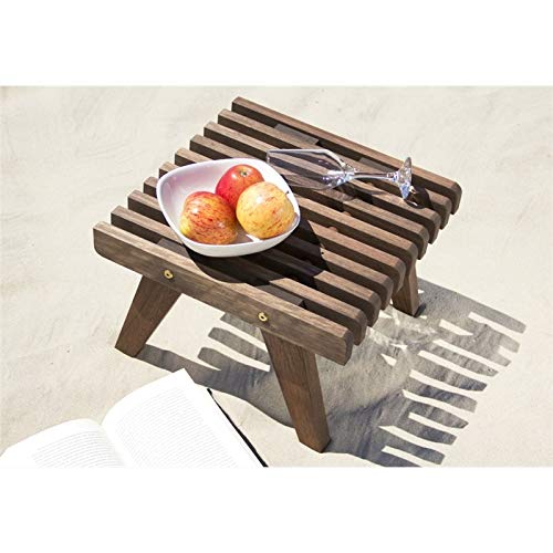 Mesa de Apoio para Espreguiçadeira Eclipse Nogueira - Mão e Formão
