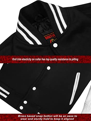 Image of Brutul Bee Original Leather Varsity Letterman Jackets Wool & Leather Original American Style Varsity Jackets