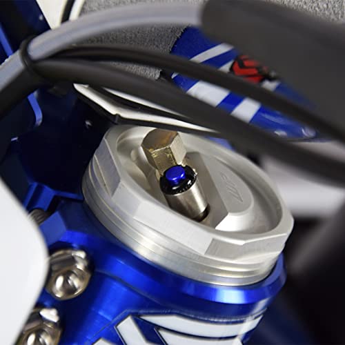 SCAR GABELENTLÜFTUNG GABELENTLÜFTER FEDERGABEL ENTLÜFTUNG WP MARZOCCHI M4 0.7 Kompatibile mit KTM HUSQVARNA GAS GAS - Blau