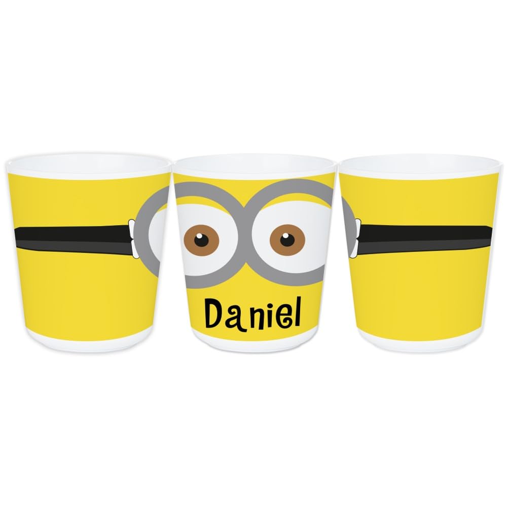 Wanapix | Vaso Plástico Niños | Vaso Personalizado con Nombre |Vasos de Plástico Duro Irrompible |Vuelta al Colegio/Guardería | Sin BPA | Taza Infantil | 235ml | Bob