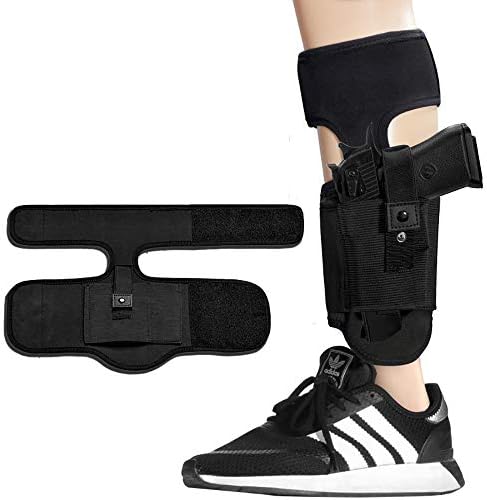 Tenei Ankle Holster for Concealed Carry Pistol | Universal Leg Carry Gun Holster with Magazine Pouch for Glock 42, 43, 36, 26, S&W Bodyguard .380.38, Ruger LCP, LC9, Sig Sauer