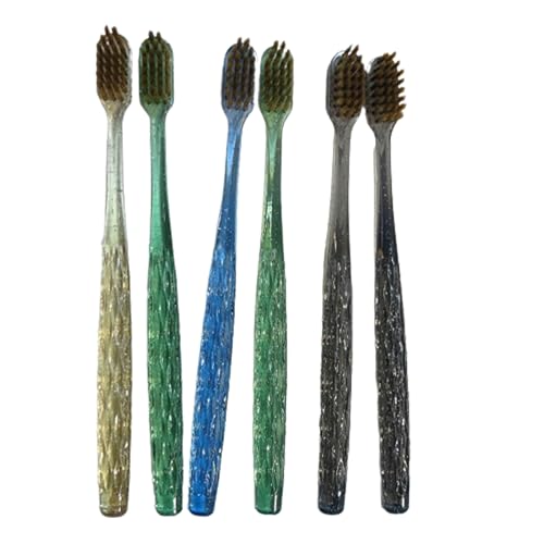 Cepillos de dientes manuales – Cepillo de dientes de higiene manual | Cepillo de dientes antideslizante de viaje – para mujeres y hombres, ancianos, viajes, uso diario, hogar, baño, oficina, inodoro