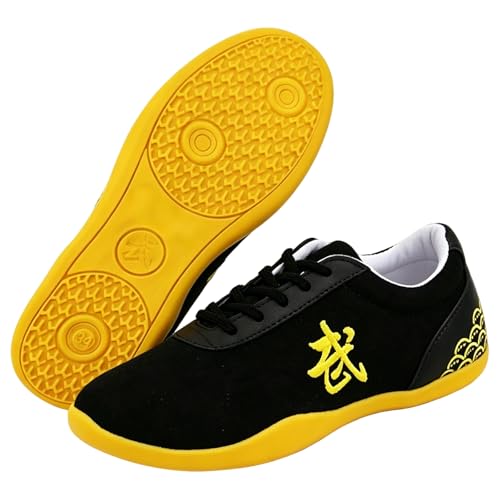 Zapatos de Kung Fu hombres que evitan resbalones gracias a su fondo suave antideslizante 2