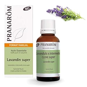 Pranarôm | Huile Essentielle Lavandin Super Lavandula x intermedia super Sommité fleurie | Format Familial 30 ml