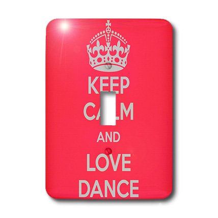 Interrupteur à bascule Keep Calm Danse blanc pour rénover un mur - 3