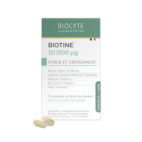 Biotine 10 000 µG - Complement Alimentaire Pousse Cheveux -