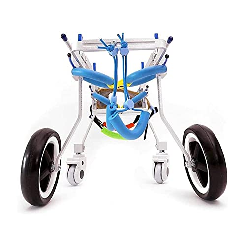 Silla de Ruedas Ajustable de 4 Ruedas para Perros, Silla de Ruedas de Apoyo Completo para Ayudar a Las Mascotas con trastornos de Las piernas a Restaurar la Movilidad, 3-30kg Cover