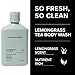 Blind Barber Stay Handsome Shower Set Bundle - Includes Lemongrass Tea Shampoo, Lemongrass Tea Conditioner and Lemongrass Tea Body Wash - Hair and Skincare Products for Men
