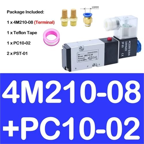 Vanne électromagnétique 4M310-10 à commutation rapide pour circuit pneumatique