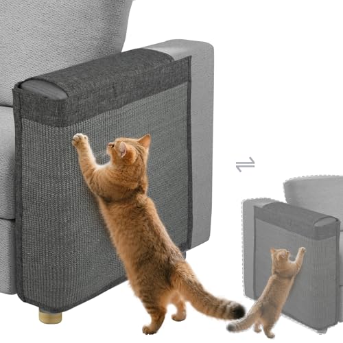 Reversible Cat Scratch Couch Protector Made of Natural Sisal for