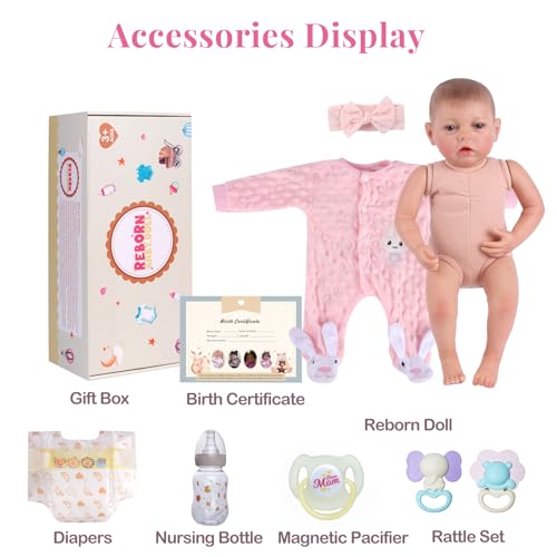 Muñeca BABESIDE de Vinilo Realista de 20 Pulgadas miniatura 7