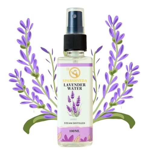 Image of Lavender Water - 100 % Pure, Calming Face & Body Toner Mist - Ayurvedic Steam-Distilled For Oil-Control, Acne-Control, Skin Hydration 200ML (Pack of 2)