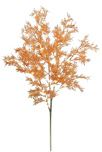 Branche décorative en érable 95 cm avec éclairage LED - Fonctionne avec Piles - Branche avec Fonction minuterie - Lumière Blanche Chaude - Fleurs artificielles d'automne - Branche Artificielle pour
