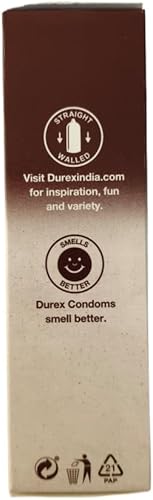 Miniatura 4 de Durex Preservativos extra finos con sabor a chocolate intenso para hombre, 12 unidades