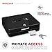 Honeywell Safes & Door Locks - Deluxe Small Cash Box with Removable Money Tray - Storage Under Tray & 8 Coin Slots - Durable Metal Safe with Key Lock - Saving Money Lock Box - Black, 0. 23 CU - 6113