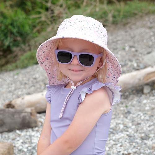 JAN & JUL Girls' Polarized Sunglasses with Strap, Flexible and Durable for Babis (Dusty Purple, S: 6 Months - 2 Years) - 5