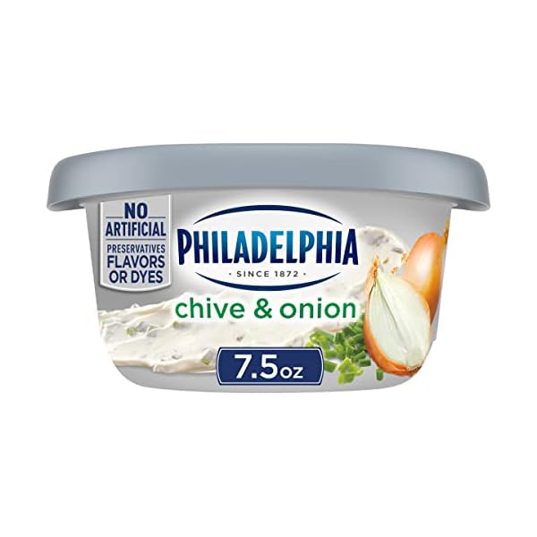 Philadelphia Chive & Onion Reduced Fat Cream Cheese Spread with 1/3