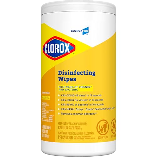 Image of CloroxPro Clorox Disinfecting Wipes, Lemon Fresh, 75 Count (Package May Vary)