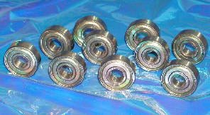 Bearing 608ZZ Shielded 8x22x7 Miniature Ball Bearings(Pack of 10)